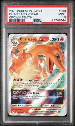 Charizard Vstar #019 19/159 Crown Zenith Pokemon PSA 9 - Image 1