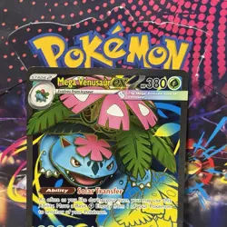 Mega Evolution Pokemon Mega Venusaur Ex 155/132 Full Art Ultra Rare - Image 2