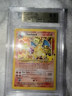 🔥 POKEMON CHARIZARD CELEBRATIONS CLASSIC 4/102 BGS GEM MINT 9.5 With Subgrades - Image 1