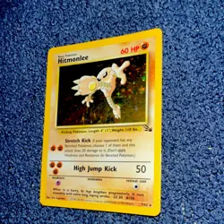 Pokemon Hitmonlee Fossil Holo Rare 7/62 Unlimited English 60 HP 1999 - Image 1