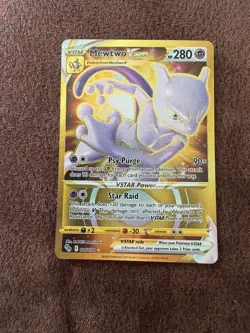 Mewtwo Vstar 086/078 Gold Rare Pokemon Go Pokemon TCG - Image 1