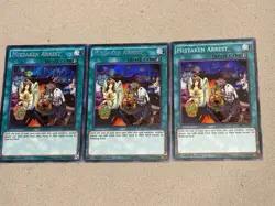 Yugioh Mistaken Arrest CORE-EN065 1st Ed NM Secret Rare Play Set - Image 1