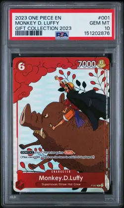 2023 ONE PIECE GIFT COLLECTION 2023 #001 MONKEY D. LUFFY PSA 10 - Image 1