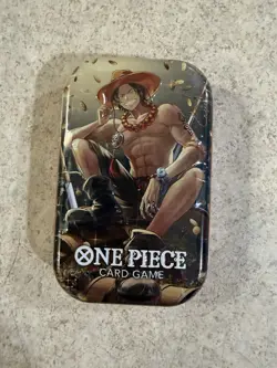 One Piece Tin Pack Set Vol. 2 Portgas D. Ace Tin FACTORY SEALED - Image 1