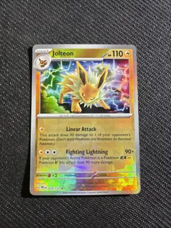 Pokemon TCG Jolteon EX Prismatic Evolutions 29/131 NM Master Ball Reverse Holo - Image 2