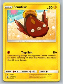Stunfisk #67/236 SM - Unified Minds Common - Pokemon Cards E14 - Image 1