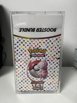 POKEMON 151 BOOSTER BUNDLE DISPLAY CASE – SEALED + ACRYLIC PROTECTOR - Image 1