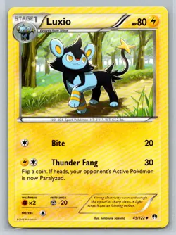 Luxio #45/122 XY - BREAKpoint Uncommon - Pokemon Cards E14 - Image 1