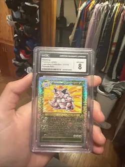 2002 Pokemon Legendary Collection Rare Reverse Holo Nidoking 31/110 CGC 8 - Image 1