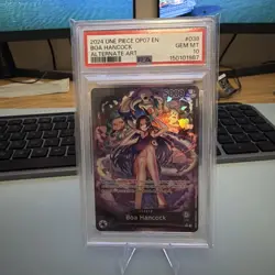 One Piece English Boa Hancock 2024 Alternate Art Leader OP07 #038 PSA 10 Gem - Image 1