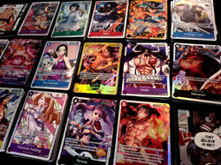 One Piece tcg Card Game 100 Cards Collection Mixed Lot w/ 10 FOILS - Image 1