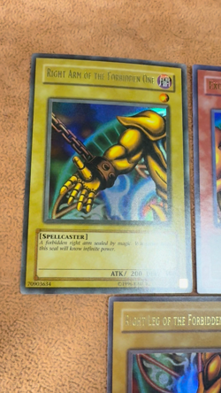 🔥 YUGIOH Exodia The Forbidden One SET (5 PIECES) ORIGINAL 2002 LOB-124 VLP/NM - Image 2