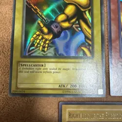 🔥 YUGIOH Exodia The Forbidden One SET (5 PIECES) ORIGINAL 2002 LOB-124 VLP/NM - Image 5