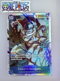One Piece Card Game🏴‍☠COLOR: BLUE OP13-042 EDWARD.NEWGATE SR FOIL NM TCG ENG - Image 1