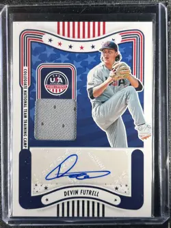 Futrell, Devin - 2024 USA Baseball Stars & Stripes - Swatch/Autograph - INV5 - Image 1