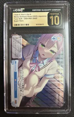 2025 Weiss Schwarz Rose Japanese Yuzu Soft Hate It But I Like It CGC 10 PRISTINE - Image 1
