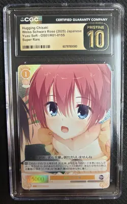 2025 Weiss Schwarz Rose Japanese Yuzu Soft Hugging Chisaki #OS01 CGC 10 PRISTINE - Image 1