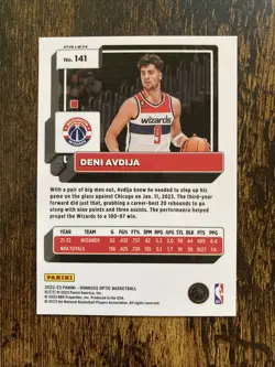 2022-23 Optic Photon Deni Avdija Prizm Case Hit SSP 141 Wizards NBA BASKETBALL - Image 2