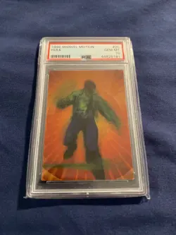 1996 marvel motion hulk #20 gem mint 10 psa 10 pop 1 HARD GRADE - Image 1