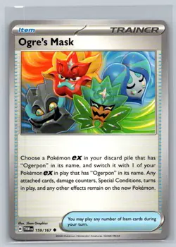 Ogre's Mask #159/167 SV06: Twilight Masquerade Uncommon - Pokemon Cards C90 - Image 1