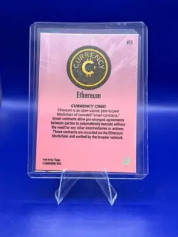 2025 Cardsmiths Currency Series 5 - #13 Ethereum - Pink Topaz Gemstone - Image 2