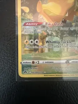 Pokemon TCG Pikachu Crown Zenith: Galarian Gallery Gg30/Gg70 Holo Holo Rare - Image 5
