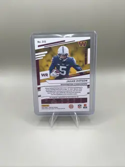 2022 Panini Prestige Rookies Jahan Dotson #315 Xtra Points Premium Gold /99 (RC) - Image 2