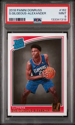 2018 Panini Donruss - Shai Gilgeous-Alexander Rated Rookie Card #162 - PSA 9 - Image 1