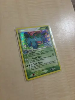 Pokemon Venusaur EX Crystal Guardians 28/100 Reverse Holo Rare Stamped Gold - Image 3