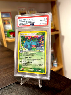 Venusaur 28/100 Stamped Reverse Holo Rare EX Crystal Guardians Pokemon TCG PSA 8 - Image 1