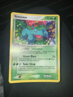 Pokemon TCG Venusaur EX Crystal Guardians 28/100 Holo Exclusive Cosmos Holo Rare - Image 1