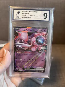 Bundle 3 MewTwo Pokemon Card Slabs Bundle RKT Graded 9 English Japanese - Image 4