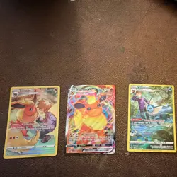 Pokemon TCG Flareon VMAX, Flareon & Vaporeon Sword & Shield Card Lot - 3 Cards - Image 1