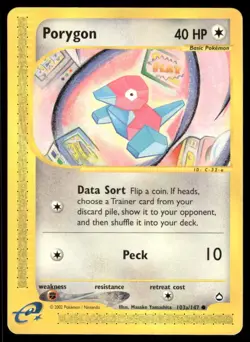 Pokemon Cards Porygon (103a) 103a/147 Aquapolis MP - Image 1