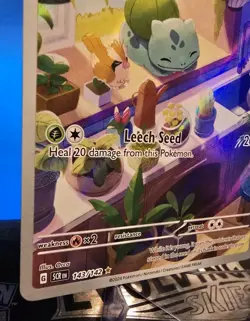 Pokemon TCG Bulbasaur Illustration Card Stellar Crown 143/142 NM - Image 2