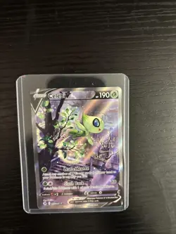 Pokemon TCG Celebi v 245/264 Fusion Strike Alternate Art Rare Holo Card - Image 1