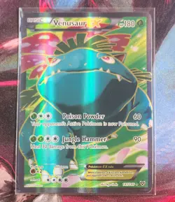 Pokemon TCG Venusaur EX 141/146 XY Base Set Ultra Rare Full Art Holo Card LP - Image 1