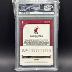 2019-20 Panini NBA Hoops Premium Stock - Tyler Herro #210 Silver Lazer Prizm... - Image 2