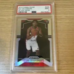 Panini Prizm Basketball 2019-20 Silver Prizm Rookie Rui Hachimura #255 PSA 9 - Image 1