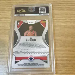 Panini Prizm Basketball 2019-20 Silver Prizm Rookie Rui Hachimura #255 PSA 9 - Image 2