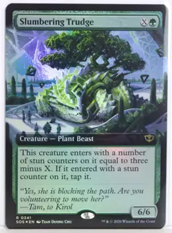 Slumbering Trudge [New, Near Mint] *Foil* Extended {Secrets of Strixhaven} - Image 1