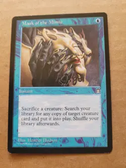 Mask of the Mimic MTG Stronghold Blue Uncommon Instant LP English BULK DISCOUNT - Image 1