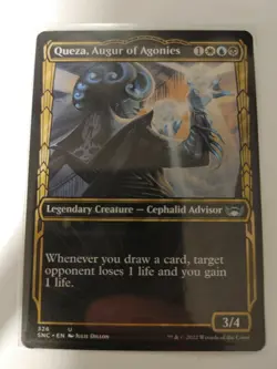 1x Queza, Augur of Agonies - NM Showcase Art - Streets of New Capenna - Image 1