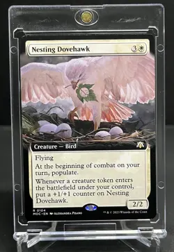 Nesting Dovehawk (Extended Art) Commander: March of the Machine Regular - Image 1