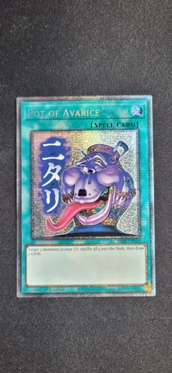 YUGIOH Pot of Avarice RA05-EN114 Starlight Rare 1ST ED - Image 1