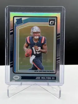Joe Milton III 2024 Panini Donruss Optic Holo RC New England Patriots #255 - Image 1