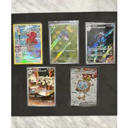 Pokemon Full Art Holo Lot - Octillery Nymble Palafin Garganacl Eiscue - Image 1