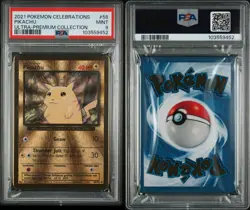 2021 POKEMON CELEBRATIONS ULTRA-PREMIUM COLLECTION #58 PIKACHU PSA 9 - Image 1