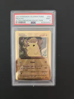 2021 POKEMON CELEBRATIONS ULTRA-PREMIUM COLLECTION #58 PIKACHU PSA 9 - Image 4