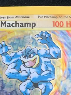 1st Edition! 1999 Pokemon MACHAMP #8/102 Base Set Holo Rare WOTC MP/HP - Image 3